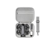 Funda de transporte para DJI Neo 2, bolsa de almacenamiento portátil de poliuretano, bolsa de hombro pequeña para dron DJI Neo 2 y accesorios de baterías, 25,5 x 19 x 8 cm, color gris