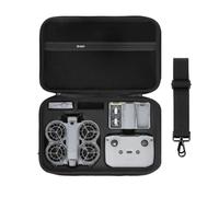 Funda de transporte para DJI Neo 2 Fly More Combo, funda rígida de viaje portátil para dron DJI Neo 2, mando a distancia RC-N3, hub de carga de batería y accesorios, Negro con patrón, Sencillo