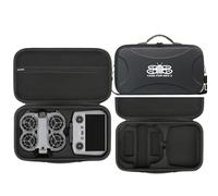 Funda de transporte para DJI Neo 2, funda rígida de viaje de poliuretano portátil con correa para el hombro para Neo 2 Fly More Combo, control remoto RC-N3, cargador de batería y accesorios, Con