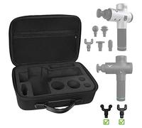 Funda de Transporte para Hyperice Hypervolt/Hypervolt Plus 5 Ranuras de fijación, Bolsa de Almacenamiento portátil, Impermeable, antigolpes, Carcasa rígida para Dispositivo de Masaje Hypervolt (Solo