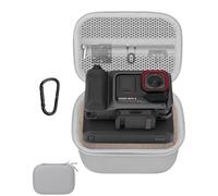 Funda de transporte para Insta 360 Ace Pro 2 Xplorer Pro, bolsa de viaje portátil de EVA para cámara, agarre y accesorios de cámara de impresora de bolsillo, Gris-L, No