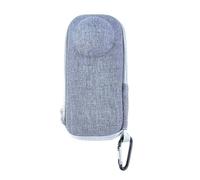 Funda De Transporte para Insta360 X5 X4, Portátil Pequeña Cubierta Protectora De Viaje con Mosquetón, Funda De Almacenamiento De Viaje (Gris)