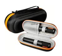 Funda de transporte para JBL PartyBox Encore 2, funda rígida de doble micrófono, bolsa de almacenamiento portátil de viaje, diseño a prueba de golpes, funda protectora y asa, color negro