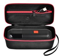 Funda de transporte para JBL Tuner 2/3, Flip 6, Flip 5, Essential 2 Bluetooth Box - Soporte de altavoz portátil y bolsa de almacenamiento para cable USB - Rojo (solo caja)