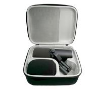 Funda de transporte para micrófono Shure SM7B Vocal Dynamic y micrófono USB Podcast MV7/MV7X, funda protectora rígida portátil, organizador de bolsa, color negro