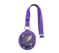 Funda de transporte para Tamagotchi Paradise, bolsa de almacenamiento protectora con ventana transparente, cordón y llavero, bolsa de viaje a prueba de golpes para Tamagotchi Paradise, Purple, Unisex