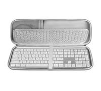 Funda de Transporte para Teclado Geekria, Compatible con Logitech MX Keys S/MX Keys Advanced, Estuche de Viaje rígido EVA (Gris Claro)