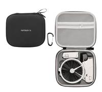 Funda de transporte pequeña para DJI Flip, bolsa de almacenamiento de viaje, funda compacta impermeable de piel sintética EVA, organizador portátil con mosquetón, Black, Mini estuche de almacenamiento