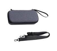 Funda de transporte portátil para DJI Osmo Pocket 4 Pro, bolsa protectora estándar a prueba de golpes de EVA con correa ajustable, bolsa cruzada, Gris con correa para el hombro, Funda de transporte
