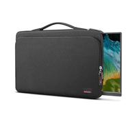 Funda de transporte portátil para monitor de 16.1 pulgadas, funda protectora con asa de piel sintética, bolsillo grande para accesorios y resistente al agua para monitor de viaje, funda para pantalla