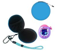Funda de transporte portátil para Tamagotchi Paradise, de poliuretano duro, a prueba de polvo, a prueba de golpes, funda protectora de viaje con organizador de correa de mano (azul)