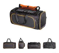 Funda de transporte rígida de EVA para altavoz JBL para PARTYBOX portátil, bolsa de almacenamiento a prueba de golpes con compartimentos para micrófono, color negro