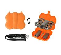 Funda de transporte rígida de gran capacidad a prueba de golpes para DJI Neo 2, bolsa protectora de viaje portátil con correa para el hombro para dron, 2 baterías, transceptor y destornillador, Orange