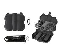 Funda de transporte rígida de gran capacidad a prueba de golpes para DJI Neo 2, bolsa protectora de viaje portátil con correa para el hombro para dron, 2 baterías, transceptor y destornillador, Black