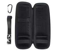 Funda de transporte rígida portátil de 5 colores para altavoces JBL Flip 6/Flip6, espacio adicional para enchufe y cable (negro)