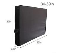 Funda de TV para exteriores impermeable, diseñada con tela gruesa 600D para una mayor protección contra la intemperie, perfecta para configuraciones al aire libre (36-39 pulgadas)