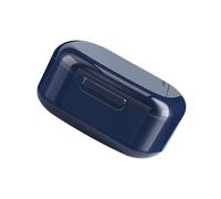 Funda de viaje con sistema ergonómico de almacenamiento dental, bóveda de prótesis con diseño de ventilación para bandeja de limpieza adaptable y retenedor de forro de dentadura