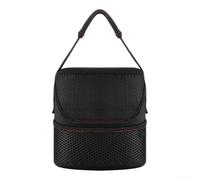 Funda de viaje de nailon para altavoz Bose Color II, bolsa de almacenamiento protectora portátil con bolsillo para accesorios, funda rígida a prueba de golpes para altavoz, color negro