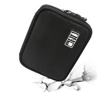 Funda de viaje electrónica, bolsa de almacenamiento de accesorios portátil, funda de transporte electrónica, para cable de carga, disco duro, cable de carga, disco USB