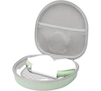 Funda de viaje para AirPods para Max con forro de terciopelo suave, protección completa, bolsa rígida con cremallera bidireccional, color rosa, 22 x 21,5 cm (verde)