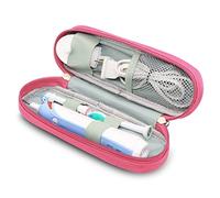 Funda de viaje para cepillo de dientes Oral-B Pro 500/600/650/1000/1500/2000/3000/3500/5500/Pro-Health, Genius X Limited/6000/7000/7500/8000/9600, Smart 1500/300/50000000/5. 000,Vit ality Dual Clean.(solo funda) (rosa)