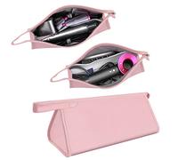 Funda de viaje para Dyson Airwrap Styler/Shark Flexstyle, funda de transporte portátil para secador de pelo Dyson Superpersonic, impermeable, antiarañazos, a prueba de polvo, a prueba de golpes, bolsa de almacenamiento de viaje (rosa)