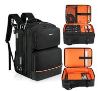 Funda de viaje para mezclador de audio compatible con RODECaster Pro II, RODECaster Pro, RC Duo, Yamaha MG10XU, TC-Helicon GoXLR, Podcast DJ Mixer Mochila con múltiples bolsillos para micrófonos