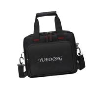 Funda de viaje para pedales de efectos de guitarra con bolsillo para escenario, 31 x 26 x 10 cm, color negro