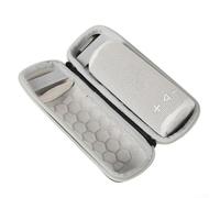 Funda de viaje rígida de EVA compacta e impermeable para JBL GRIP con compartimentos ajustables, material que protege el altavoz y la humedad (gris)