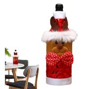 Funda de vino de Navidad, funda para botellas de vino, decoración navideña, decoración de botellas, funda para botellas de vino, funda para botellas de vino, bolsa compacta para restaurante Home Ba