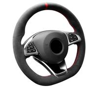 Funda de volante Alcantara cosida a mano para Benz A200 A250 Sport B250 B260 C200 C250 C300 CLA220 CLS 400 E200D