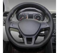 Funda De Volante Automóvil Gamuza Negra Cosida A Mano Para VW Golf 7 (VII) Para Para Passat Para Polo Para Tiguan Accesorio(Yellow)