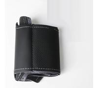 Funda De Volante Automóvil para Seat para Leon 5F Mk3 para Ibiza 6J para Tarraco para Arona para Ateca para Alhambra Envoltura Mano Negra(Negro)