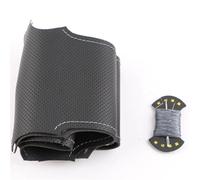 Funda De Volante Automóvil para Seat para Leon, para Cupra R ST, para Ateca FR, Envoltura Cuero, Costura A Mano(Titanium)