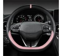 Funda de Volante calefactable Fundas para Volante Coche 38cm para i30 para Creta para Tucson para ix35 para Elantra para Santa Fe para Kona para i40 para Palisade Accesorios(Pink D Shape)
