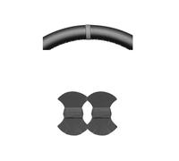 Funda de Volante calefactable Protector de Gamuza sintética para Volante de Coche, para Mini para Countryman U25 Hatchback Hatch Hardtop Electric Hatch F66 2024-2025(Gray Marker)