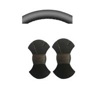 Funda de Volante calefactable Protector de Gamuza sintética para Volante de Coche, para Mini para Countryman U25 Hatchback Hatch Hardtop Electric Hatch F66 2024-2025(Dark Gray Thread)