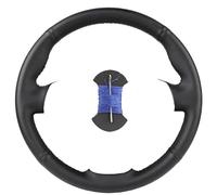 Funda de Volante calefactable Protector para Volante de Coche Personalizado, Bricolaje, para Smart para Fortwo, para Forfour 2015-2017, Envoltura de dirección de Cuero Artificial(Blue)