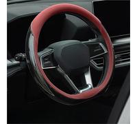 Funda de Volante calefactable Protector para Volante Fibra Carbono, Protector Universal para Volante de Coche, Accesorios para Volante, Cubierta de Mango Antideslizante Transpirable(Red - D)