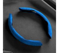 Funda de Volante calefactable Protector Volante Coche Gamuza Cubierta Antideslizante Booster para Diseño para Volvo R para XC90 para XC60 para S60 V40 XC40 para V60 V50 S40 XC70 C30(2pc-Blue)