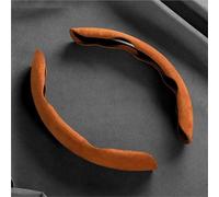 Funda de Volante calefactable Protector Volante Coche Gamuza Cubierta Antideslizante Booster para Diseño para Volvo R para XC90 para XC60 para S60 V40 XC40 para V60 V50 S40 XC70 C30(2pc-Brown)