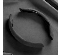 Funda de Volante calefactable Protector Volante Coche Gamuza Cubierta Antideslizante Booster para Diseño para Volvo R para XC90 para XC60 para S60 V40 XC40 para V60 V50 S40 XC70 C30(2pc-Grey)