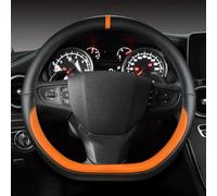 Funda De Volante Coche En Forma D Cuero para Peugeot 508 SW 2011 2012 2013-2018(Orange)
