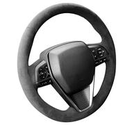 Funda de Volante Cosida a Mano, Compatible con Toyota Camry, Avalon, Corolla, Crown, RAV4 (sin Rayas).