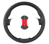 Funda De Volante Cuero Antideslizante para Interior Coche para Seat para Ibiza 6J para Tarraco para Arona para Ateca para Alhambra(Black Red Thread)