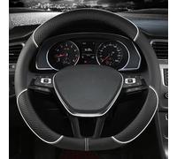 Funda De Volante Cuero Microfibra Antideslizante para Suzuki para Swift 2018-2019(Bianco)