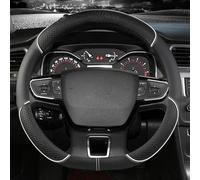 Funda De Volante Cuero PU para Coche, Interior para Citroen C3 II III 2009-2021 para AIRCROSS 2017-2021 para Berlingo 3 C4(White1)