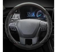 Funda De Volante Cuero Y Fibra Carbono para Ford para Ranger 2016-2019(Negro)