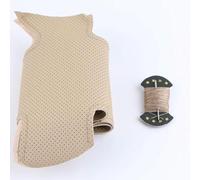 Funda de volante de coche DIY para T-oyota Land Cruiser Prado 120e trenzado de cuero para volante, beige