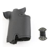 Funda de volante de coche DIY para T-oyota Land Cruiser Prado 120e trenzado de cuero para volante, hilo negro